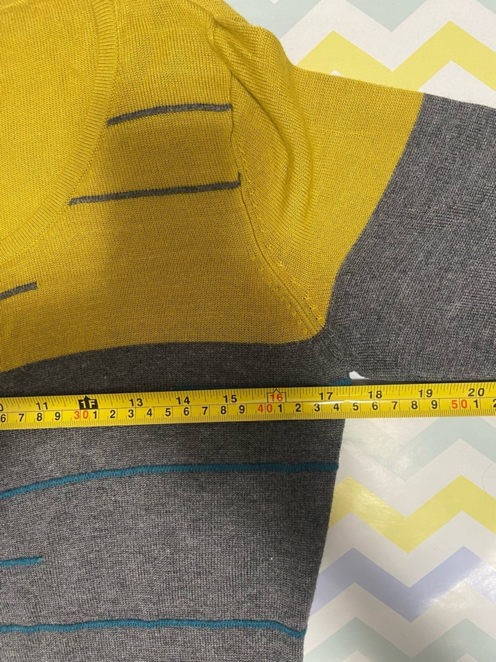 Point Zero Mustard Yellow Knit Top - Picture 8 of 9